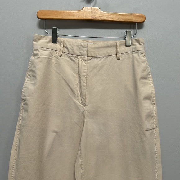 Wilfred Cream/Ivory 100% Cotton Straight Leg Ascendant Pants Size 4 - Picture 5 of 11